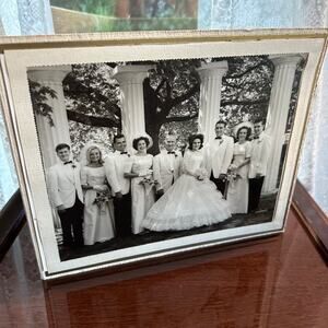 Vintage 1950s Black & White Wedding Photo
